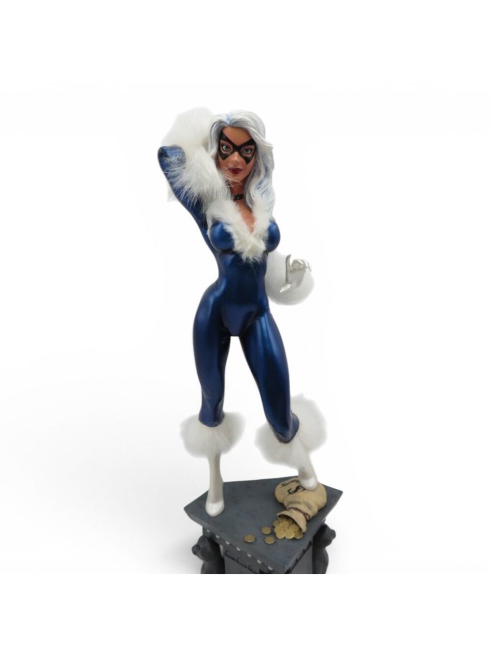 Marvel Retro Black Cat Statue Diamond Select 2004 15" Figurine 1087/3000 - Picture 11 of 16